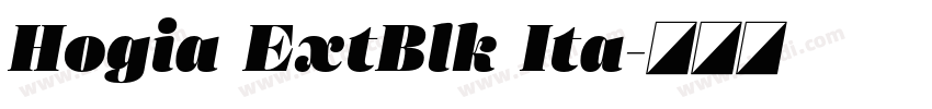 Hogia ExtBlk Ita字体转换
